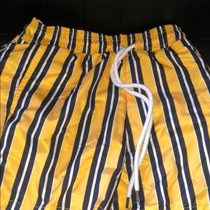 Striped Swim Trunks
